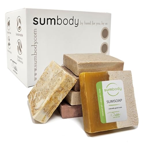 Sumbody Handmade Soap Set - Deeply Moisturizing, Natural Ingredients - 6 Unique Scents, 3oz Bars