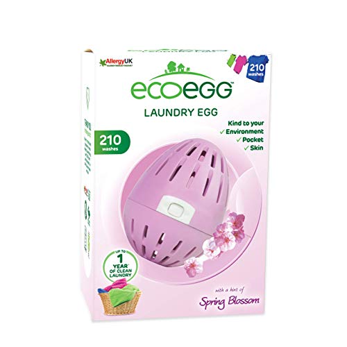 ecoegg Laundry Egg - Hypoallergenic Cleaning, Dermatologically Tested - 210 Loads, Spring Blossom