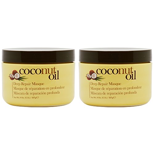 Hair Chemist Coconut Oil Masque - Deep Repair & Nourishment, 98% Natural - 8oz (Pack of 2)