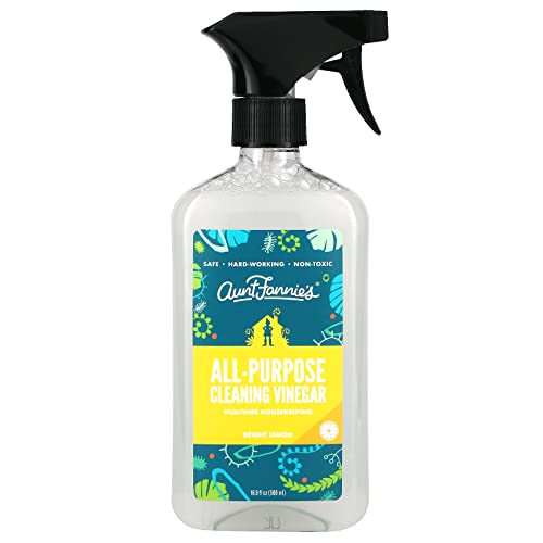 Aunt Fannie's All Purpose Cleaner - Natural Vinegar & Plant-Based, Lemon Scent - 16.9oz