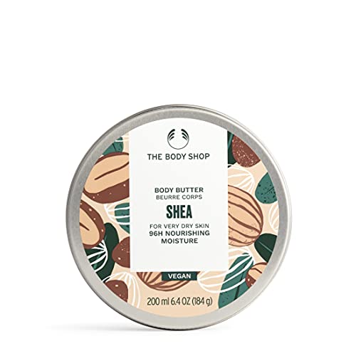 The Body Shop Shea Body Butter - Intense Hydration for Very Dry Skin, Vegan - 6.4 oz