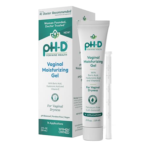 pH-D Vaginal Moisturizer - Hydrating Gel with Hyaluronic Acid & Vitamin E, 14 Applications