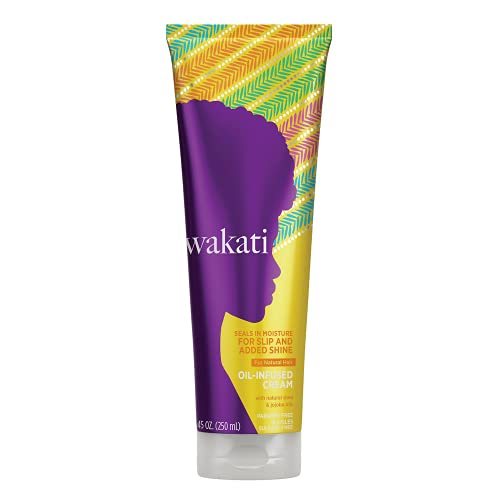 Wakati Hair Cream - Moisturizes & Strengthens, Natural Ingredients, Paraben & Sulfate Free - 8.45 oz