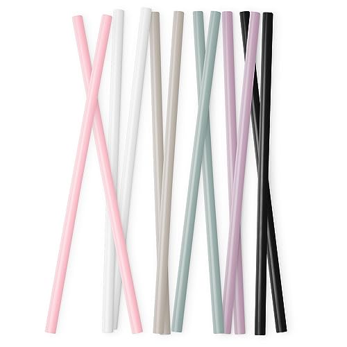 Simple Modern Reusable Straws - BPA Free, Waste Reducing, Assorted Colors - 12 Pack for Tumblers