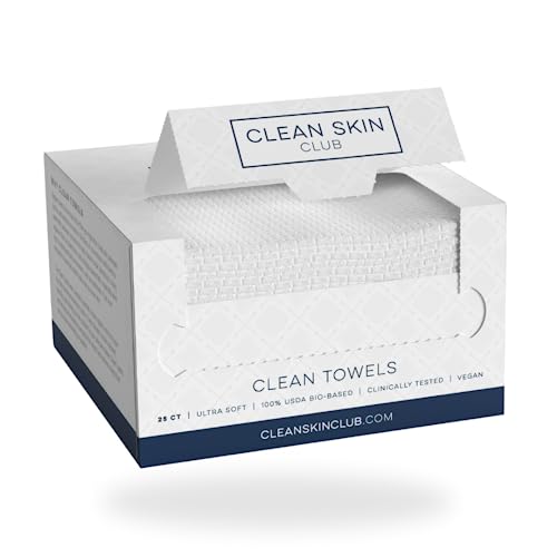 Clean Skin Club Facial Cleansing Sponge Set - Dermatologist Approved, Vegan & Cruelty-Free - 25 ct