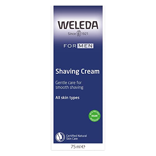 Weleda Shaving Cream - Skin-Softening Formula with Goat's & Almond Milk for Sensitive Skin - 2.5oz