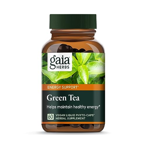 Gaia Herbs Green Tea Herbal Supplement - Supports Healthy Weight, Vegan & Purity-Tested - 60 Caps