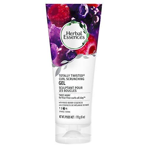 Herbal Essences Curl Scrunching Gel - Strong Hold, Berry Essence, Non-Sticky - 6oz