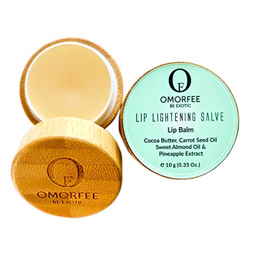 Omorfee Organic Lip Lightening Balm - Nourishes & Repairs, SPF Protection, Cocoa Butter - 10g