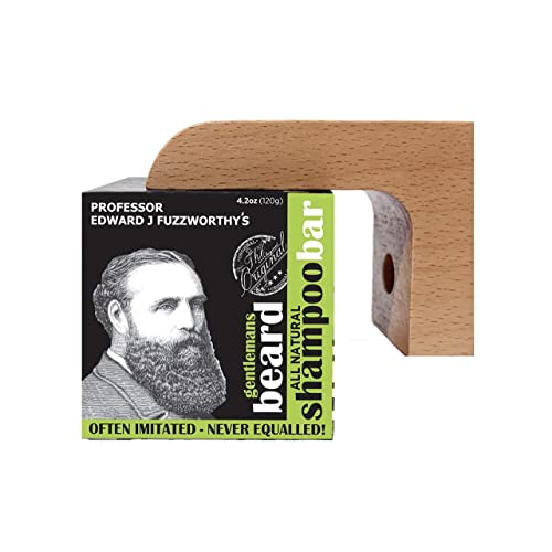 Professor Fuzzworthy's ACV Beard Shampoo Bar - Natural Wash for Soft, Healthy Beards - 4oz