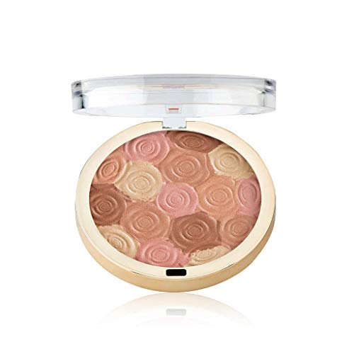 Milani Illuminating Face Powder - Luminous Blush, Bronzer & Highlighter - Hermosa Rose, 0.35oz