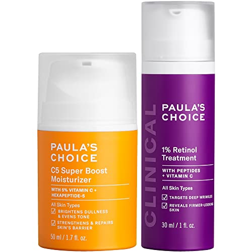 Paula's Choice Skin Care Set - Retinol & Vitamin C for Wrinkles, Dark Spots - 2 Items