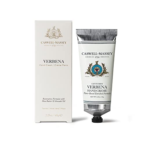 Caswell-Massey Verbena Hand Cream - Nourishing Hydration, Plant-Based & Cruelty-Free - 2.25oz