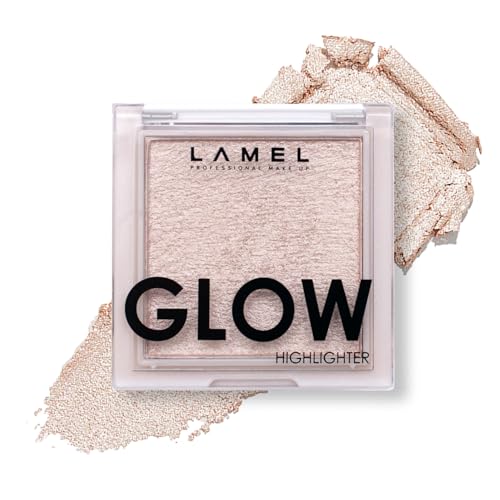 LAMEL Glow Highlighter - Vibrant Colors, Face & Body Luminizer, Vegan, Travel Size - 3.8g