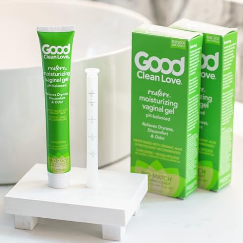 Good Clean Love Vaginal Moisturizer - Relieves Dryness, pH-Balanced, Aloe Vera - 2 Oz (2-Pack)