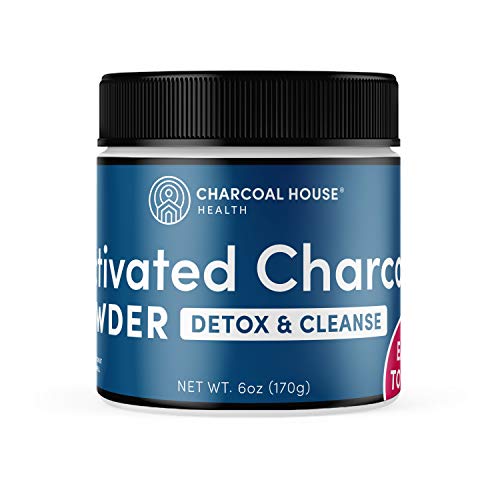 Charcoal House Activated Coconut Charcoal Powder - Digestive Comfort, Detox Support - 6 oz