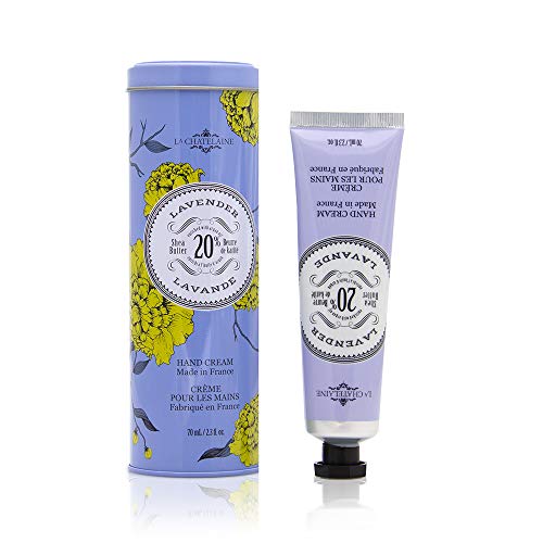 La Chatelaine Shea Butter Hand Cream - Deeply Moisturizing, Natural Ingredients - Lavender, 70ml