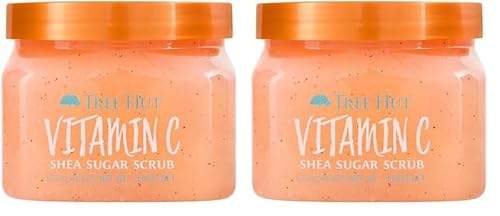 Tree Hut Vitamin C Body Scrub - Ultra Hydrating, Nourishing Citrus Scent - 18 oz, Pack of 2