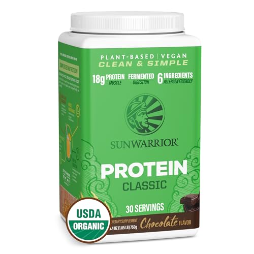 Sunwarrior Brown Rice Protein Powder - Supports Muscle Maintenance, Vegan & Gluten Free - 750g