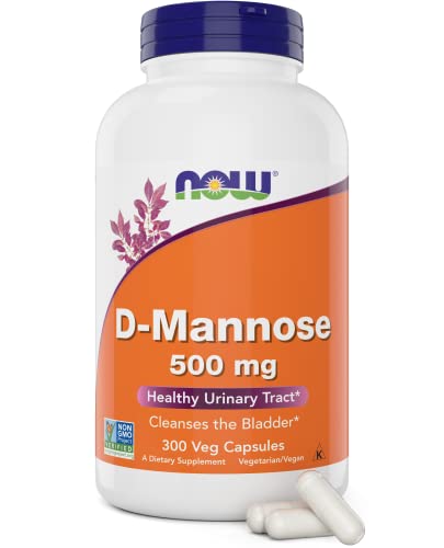 Now D-Mannose Dietary Supplement - Supports Urinary Health, Vegan, Non-GMO - 300 Capsules