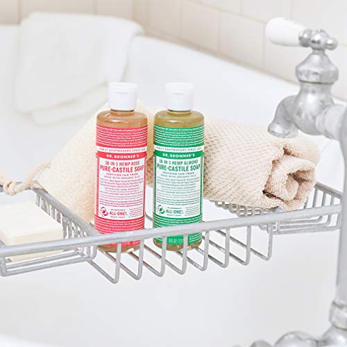 Dr. Bronner's Pure-Castile Liquid Soap - Organic Oils, Vegan, 18-in-1 Uses - 8oz Rose