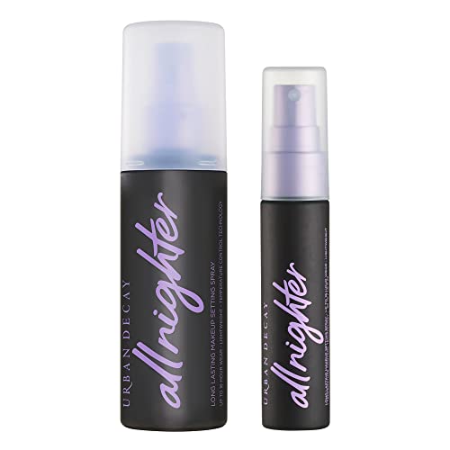 Urban Decay All Nighter Makeup Setting Spray - Long Lasting, Waterproof, Non-Drying - 4oz + 1oz