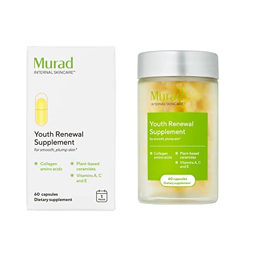 Murad Youth Renewal Collagen Supplement - Reduces Fine Lines, Boosts Skin Hydration - 60 Caps
