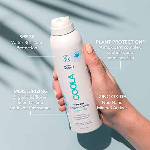 COOLA Organic Mineral Sunscreen SPF 30 - Hydrating, Dermatologist Tested, Vegan - 5 Fl Oz