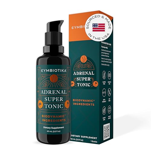 CYMBIOTIKA Adrenal Super Tonic - Immune Support & Relaxation with Ashwagandha, Vegan, 2 fl oz