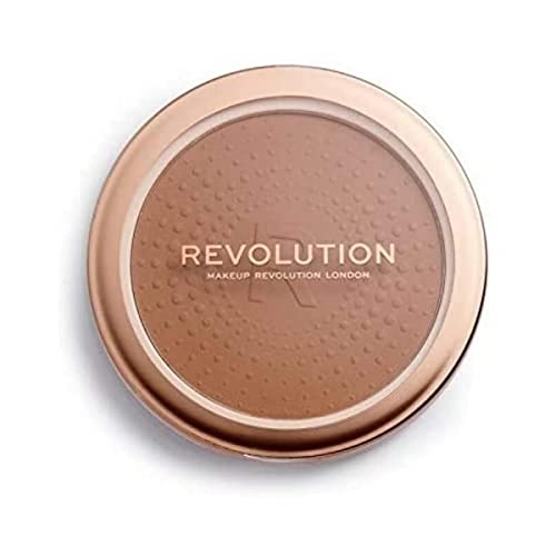 Makeup Revolution Mega Bronzer Powder - Matte Finish, Vegan, For All Skin Tones - 0.52 oz