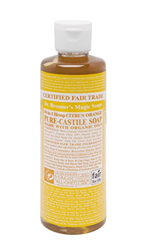 Dr. Bronner's Body Soap - Versatile Uses, Fair Trade & Organic Oils - 8 oz Citrus Scent