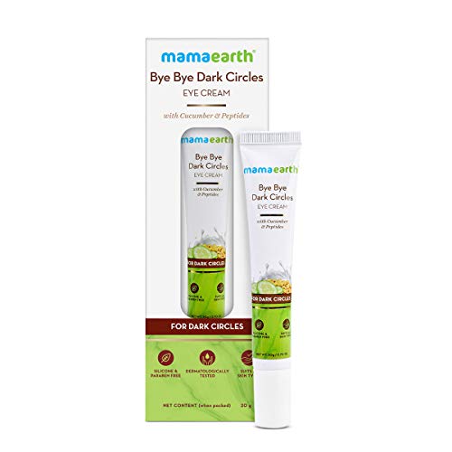 Mamaearth Eye Cream - Reduces Puffiness & Wrinkles, Nourishing Cucumber - 0.71 Oz