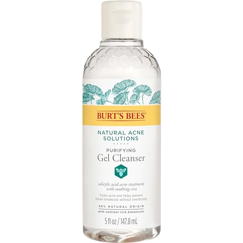 Burt's Bees Gel Cleanser - Reduces Acne Breakouts with Salicylic Acid & Cica, 5oz