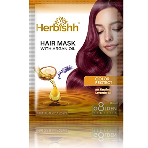 Herbishh Argan Hair Mask - Deep Conditioning & Hydration for Dry, Weak Hair - 25gm