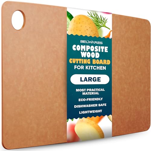 Wooden Cutting Board - Durable, Heat Resistant, Food-Safe, Easy to Clean - 14.5 x 11.25 Inch