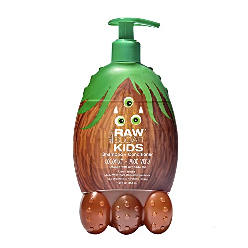 Gentle Kids 2-in-1 Shampoo & Body Wash - Vegan, Sulfate & Paraben Free, Coconut & Aloe - 12oz