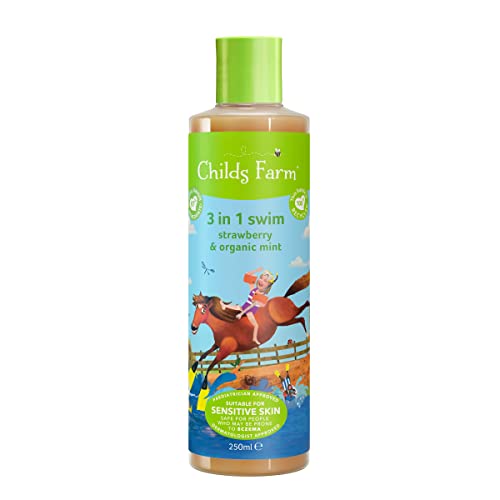 Childs Farm Kids 3-in-1 Shampoo & Body Wash - Nourishing, Strawberry & Mint, 250ml