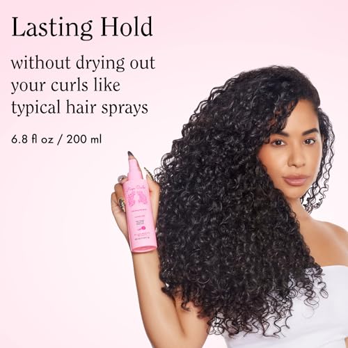 Rizos Curls Hair Spray - Volumizing Hold, Frizz Control, Infused with Rosemary & Argan Oil - 6.8oz