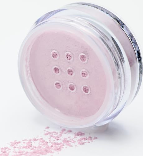 Pure Ziva Mineral Eyeshadow - Bright Pale Pink, Talc & Paraben Free - 1g Loose Powder