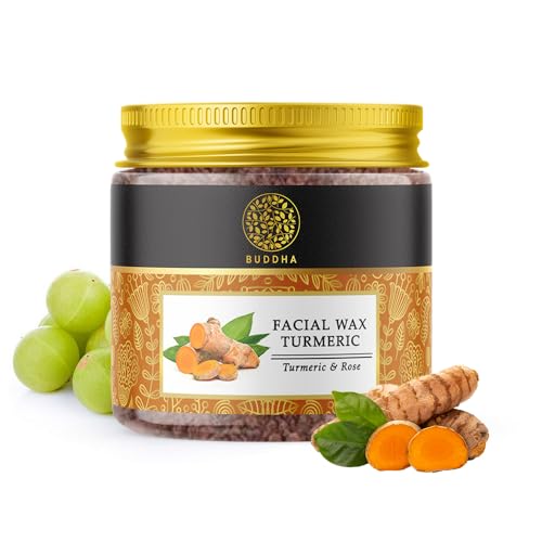 Buddha Natural Turmeric Facial Wax Powder - Painless Hair Removal, Natural Ingredients - 50g