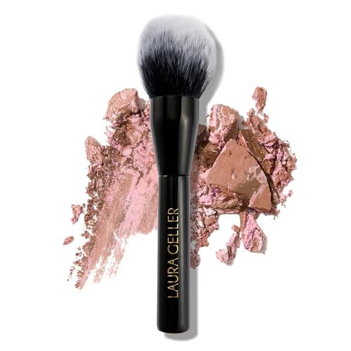 LAURA GELLER NEW YORK Classic Bronzer Brush - Fluffy Vegan Bristles for Contouring & Defining