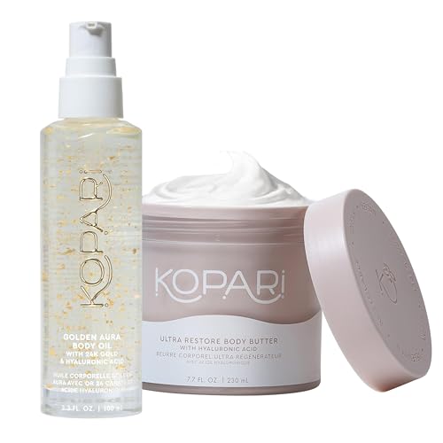 Kopari Body & Hair Mist Bundle - Deep Hydration, 24K Gold & Hyaluronic Acid - 8oz