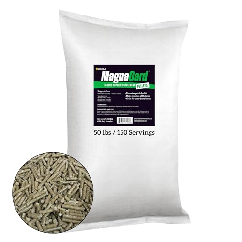 MagnaGard Pellet - Gastric Support & Calming for Horses, All-Natural Ingredients - 50 lbs