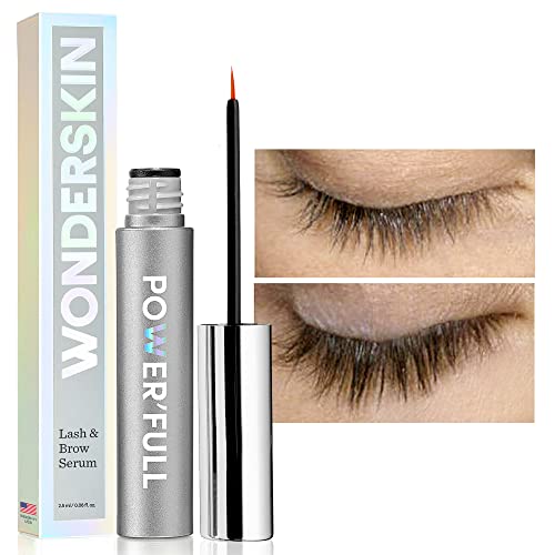 Wonderskin Lash and Brow Serum - Boosts Length & Density, Hypoallergenic, 0.15oz