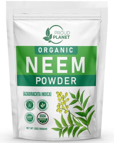 Proud Planet Organic Neem Leaf Powder - Supports Skin & Hair Health, USDA Certified - 2 lb