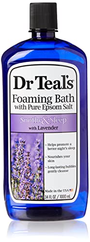 Dr Teal's Bubble Bath - Relaxes Muscles, Lavender Essential Oil, Hydrating & Nourishing - 34 fl oz