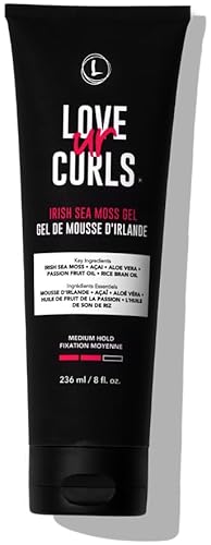 LUS Hair Gel - Hydrating, Curl-Defining Formula with Irish Sea Moss - 8.5 oz