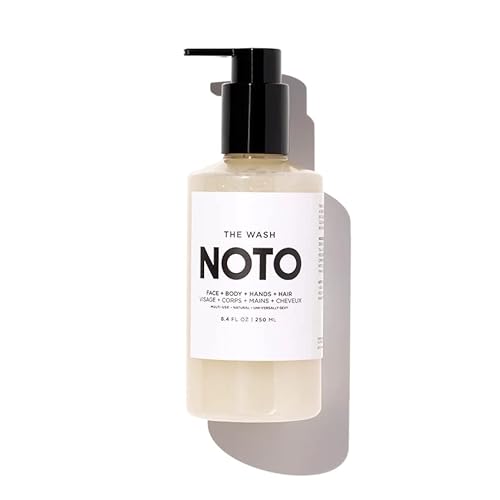 NOTO Botanics Body Wash - Gentle Cleanser for Face, Body & Hair with Natural Oils - 8.4oz