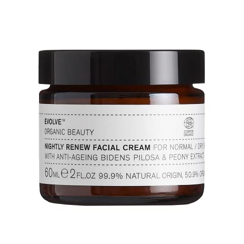 Evolve Organic Beauty Night Cream - Detoxify, Plump Fine Lines, Vegan & Handmade - 2 oz