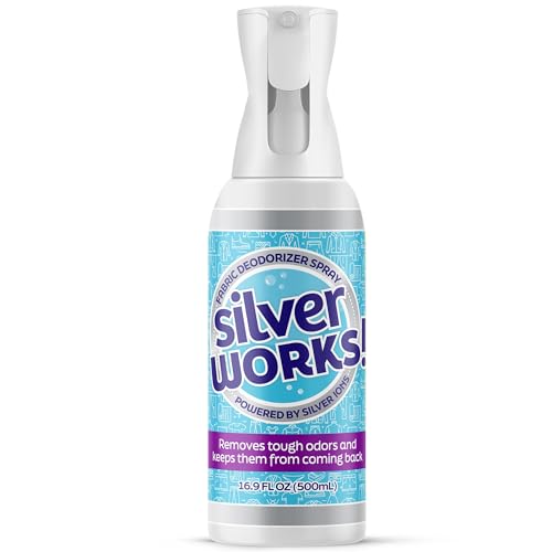 SilverWorks! Fabric Deodorizer - Natural Odor Eliminator with Silver Ion Technology - 16.9oz